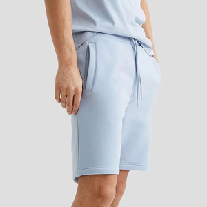 Shorts en coton délavé à l'acide, taille haute, ourlet brut, personnalisables pour hommes - Fabricant OEM - Product Image 4