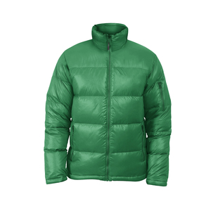 Veste matelassée légère moderne pour homme, résistante à l'eau, coupe-vent, col montant, fermeture éclair intégrale, veste d'hiver pour l'extérieur - Product Image 2