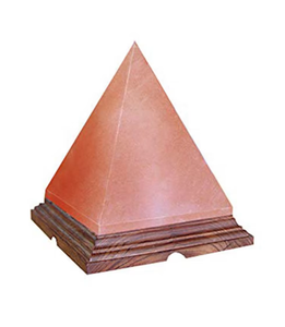 Lampe en sel de l'Himalaya triangulaire polie en forme de pyramide, décoration d'intérieur, lumière naturelle en cristal - Product Image 5