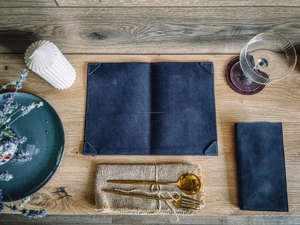 Porte-menu en cuir de qualité supérieure, luxueux, durable, anti-odeurs, pour restaurant, café, couverture de menu élégante LMC-0085 - Product Image 3