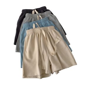 Ensemble t-shirt col rond et short pour femme, jersey de coton, streetwear d'été, tenue décontractée deux pièces, logo personnalisé OEM - Product Image 5