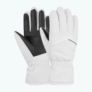 Mitaines de snowboard personnalisées pour hommes, gants de ski d'hiver avec Thinsulate, imperméables, en polyester, coton, PU, isolés et chauffants - Product Image 1
