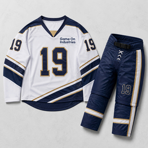 Custom Ice Hockey Uniform Set Team Jersey Hockey Pants Sportswear Custom Made Team Apparel OEM ODM Ice Hockey Uniform - Product Image 1