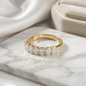 1.40CTW Oval Cut Lab Grown Prong <b>Set</b> 10K <b>Gold</b> for Certified Luxury Engagement <b>Ring</b> - Product Image 1