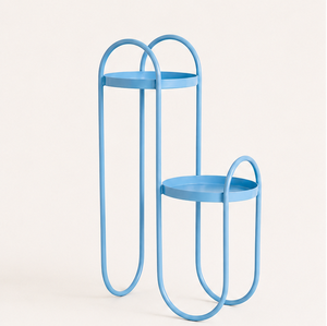 Modern 2-Tier Metal Plant Stand Minimalist Style Multi-Level Flower <b>Pot</b> <b>Holder</b> for Indoor Living Room and Balcony Garden Decor - Product Image 4