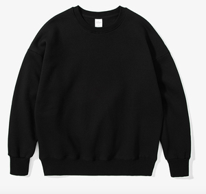 Sweat-shirt col rond surdimensionné 100 % coton pour homme, personnalisable avec logo imprimé, 400 g/m², tricoté, vierge, pour l'hiver – Vente en gros - Product Image 1