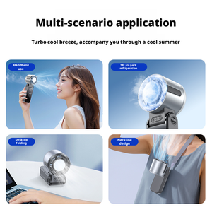 ポータブルエアコン＆エアコンファン、旅行や速達用の充電式ハンドヘルドファン - Product Image 3