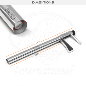 Pistola de Bolas de Acero Inoxidable, Diámetro Interior de 36 mm, Longitud de 17 Pulgadas, Máximo Seis Bolas, Pistola de Bolas Veterinaria de Metal - Product Image 4