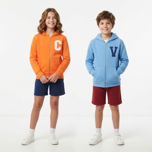 Sweat-shirt à capuche en polaire pour enfants, garçons et filles, chaud et confortable, vêtements décontractés d'hiver pour l'extérieur - Product Image 4