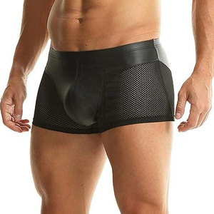 Luxury Style Genuine <b>Leather</b> <b>Underwear</b> Mid-Rise Waterproof Quick Dry Adjustable Waist Stylish Premium Fashion Apparel - Product Image 3