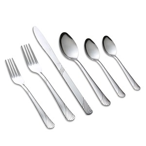 Ensemble de couverts modernes en acier inoxydable, finition miroir, fourchette, couteau, cuillère, pour mariage, style occidental, kit de 4 pièces - Product Image 3
