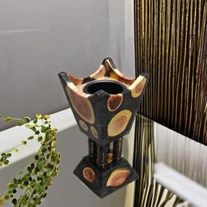 Bois d'acacia de qualité supérieure + résine époxy, design unique, parfait pour le bakhoor, l'oud, l'encens et l'aromathérapie par Z/F GLOBAL EXPORT - Product Image 4