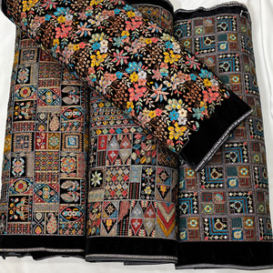 Tela de bordado con lentejuelas y cuentas de georgette para prendas de vestir, para compradores de ropa y exportadores del Reino Unido - Product Image 4
