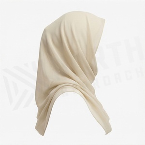 Hiyab de Chifón de Color Sólido para Mujer, Transpirable, para Uso Diario, Pañuelo Étnico de Oriente Medio - Product Image 3