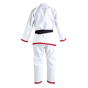 Uniforme de Entrenamiento de BJJ Ligero y Personalizable de Primera Calidad, Modelo 2026, Blanco Liso, Traje de Karate Profesional - Product Image 3