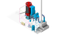 Caldera Industrial Vertical de Alta Presión para Aceite Térmico de Biomasa, con Salida de Vapor y Control Avanzado