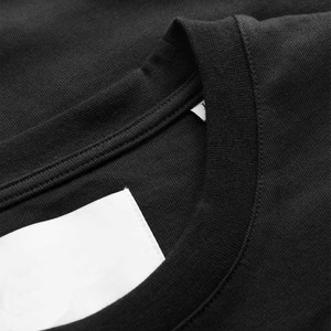 Black Custom Men's T-Shirts <b>Short</b> Sleeve O-Neck 100% Cotton Worsted Fabric Front Logo Formal Style Loose Fit Anti-Pilling Summer - Product Image 4