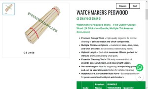 GREEN STARS SA PVT LTD Kit d'outils de nettoyage en bois d'orange pour horlogers, 24 pièces, plusieurs tailles, outil de précision pour bijoux - Product Image 3