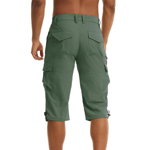 Pantalones Cortos Cargo para Hombre, Fáciles de Usar, Transpirables, Antibacterianos, Resistentes al Agua, Tejido Elástico de Alta Elasticidad, Cierre con Cordón - Product Image 2