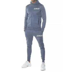 Ensemble de survêtement personnalisé pour homme à capuche, imprimé, coupe classique, deux pièces, tenue de sport athlétique moderne, vente en gros - Product Image 2