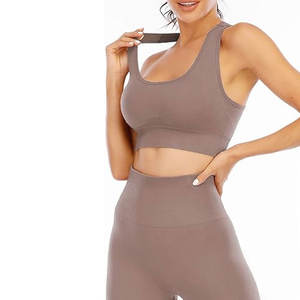 Ensembles de sport pour femmes : leggings sans couture taille haute et soutien-gorge de sport rembourré extensible, vêtements de gym parfaits pour le yoga - Product Image 2