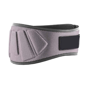 Grey Neoprene Powerlifting Belt for <b>Back</b> <b>Support</b> Gym Fitness Strength Training Breathable Lumbar <b>Support</b> Professional - Product Image 2