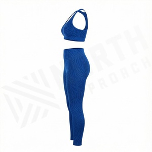Womens Sublimation Print Two Piece Yoga Set Seamless Gym Fitness Bra <b>Butt</b> <b>Lifting</b> <b>Leggings</b> Pant Workout Athletic Apparel - Product Image 3