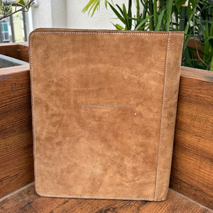 ซองหนังนิ่มบูตหนังกลับสีน้ำตาลสำหรับนักวางแผนงานเย็บหนังแบบตะวันตกปกสมุดโน้ตแผ่นคุณภาพสูงแฟ้มใส่เอกสาร - Product Image 3