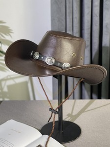 Sombrero de Cuero Vaquero Hecho a Medida, Totalmente Personalizado, de Primera Calidad, Hecho en Pakistán, Última Tendencia - Product Image 2