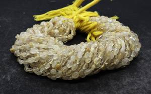 Cuentas de Rutilo Dorado Natural en Forma de Pepita Lisa de 5x8 MM, Cuentas de Rutilo Dorado en Forma de Pepita de Cuarzo, 13 Pulgadas, para Fabricación de Joyería al por Mayor - Product Image 5