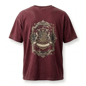 เสื้อยืดคอตตอนหนาน้ำหนัก 240 กรัม สไตล์วินเทจ แขนสั้น ทรงปกติ สำหรับผู้ชาย ขายส่งจำนวนมาก คุณภาพสูง แฟชั่น ลดราคาพิเศษ ปี 2026 - Product Image 2
