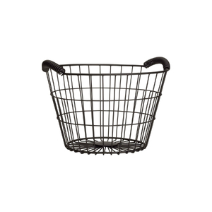 Stylish Black Metal Wire <b>Basket</b> Multi-Purpose Rectangular Kitchenware Tabletop Fruit & <b>Vegetables</b> <b>Storage</b> <b>Basket</b> With Handles - Product Image 2