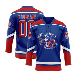 Maillots de hockey sur glace personnalisés OEM, respirants, imprimés par transfert thermique, couleur et logo personnalisés - Product Image 1