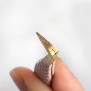 Pinzas para Pestañas con Punta Suave de 10 mm, Recubiertas en Oro, Herramienta de Precisión - Product Image 5