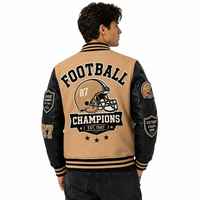 Veste bomber varsity sur mesure pour homme, grande taille, broderie, patchs, veste de baseball vintage, veste de baseball pour homme, OEM
