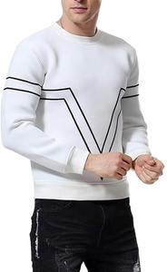 Sudadera de cuello redondo para hombre con bloques de color, ajuste slim, manga larga, estilo casual - Product Image 3