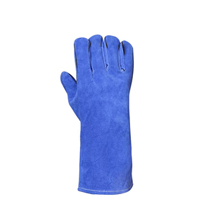 2026 Leather Safety Welding <b>Gloves</b> Heat Resistant Durable <b>Moisture</b>-Wicking Tear-Resistant Silicone-Free Customizable - Product Image 3