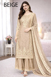 2025 ropa tradicional Sharara para fiesta de Invierno para mujer, los últimos trajes Punjabi, tela Georgette cosida personalizada, precio bajo - Product Image 4