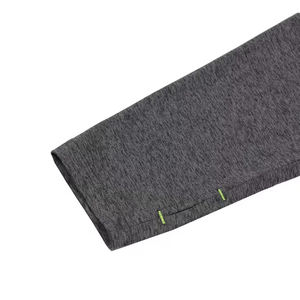 Camisetas Deportivas Personalizadas de Secado Rápido para Gimnasio, con Cierre de 3/4, Color Gris, Manga Larga, Cuello Alto, Ecológicas, para Hombre - Product Image 5