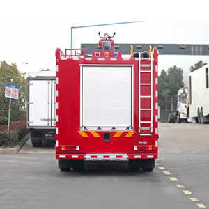 Camion de pompiers à double cabine 4x2 en vente chaude, canon à eau haute pression, télécommande, véhicule de lutte contre l'incendie d'urgence, grand réservoir - Product Image 2