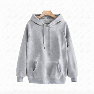 DROGEN EXPORT Premium Light <b>Grey</b> Custom <b>Plain</b> Solid Regular Fit Breathable Quick Dry Unisex Winter Fashionwear Jersey <b>Hoodie</b> - Product Image 1