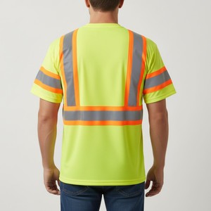Chemise de sécurité respirante et réfléchissante avec design haute visibilité pour les environnements de travail en extérieur et les projets - Product Image 5