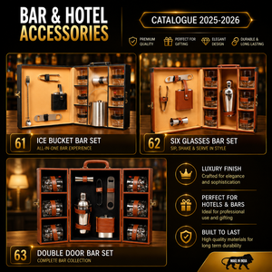 Custom Logo <b>Portable</b> <b>Bar</b> Gift Set Whiskey Cocktail Kit Leatherette Case Stainless Steel Mixing Tools for Promotional <b>Bar</b> Hotel - Product Image 1
