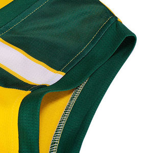 Shorts de sport jaunes unis à taille élastique, tenue d'entraînement, ensemble uniforme de basketball, grossiste, fabricant, fournisseur - Product Image 5