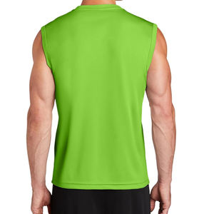 Débardeur Premium pour Homme 100% Coton Col Roulé Côtelé Sans Manches Respirant pour Gym et Fitness avec Logo Personnalisé - Product Image 4