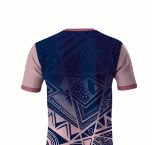 T-shirt de sport en jersey 100 % polyester 180 g à imprimé géométrique intégral, sublimation, anti-humidité - Product Image 6