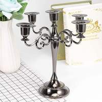 Candelabro Decorativo de Acero Inoxidable de Primera Calidad con 4 Brazos para Mesa de Comedor y Hogar a Precio Económico