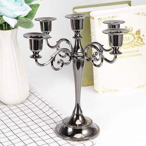 Premium Stainless Steel 4 Arm <b>Candle</b> Holder Decorative Candelabra for Dining Table and Home At <b>Cheap</b> Price - Product Image 3