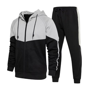 Survêtement de sport pour homme 2026 en molleton technique de qualité supérieure, 100 % coton, écologique, respirant, léger, à capuche, deux pièces - Product Image 4