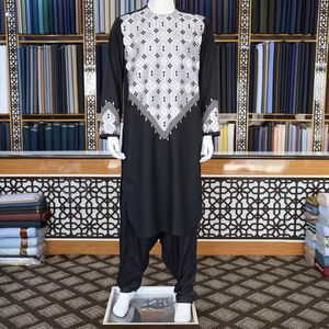 Vestido Afgano de Primera Calidad, Diseño Personalizado, Color Blanco, Ropa Pashtun Balochi, Vestido Afgano Pathan Transpirable - Product Image 6